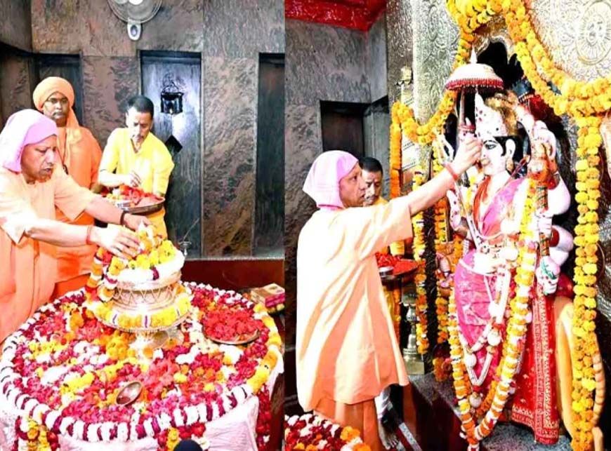 मुख्यमंत्री ने किए मां पाटेश्वरी के दर्शन