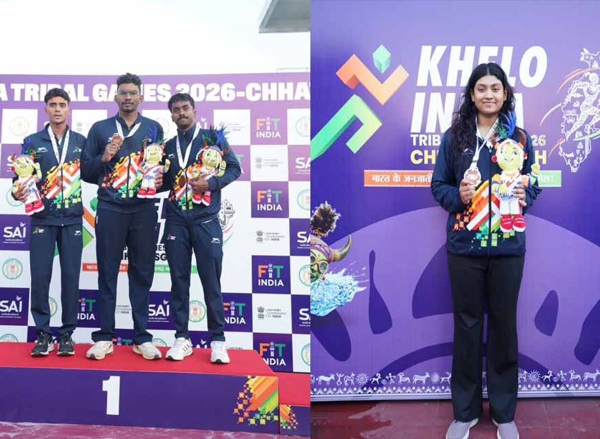 खेलो इंडिया ट्राइबल गेम्स (तीसरा दिन)रू कर्नाटक का दबदबा कायम मणिकांता एल बने स्टार