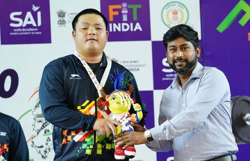 भारत्तोलन पुरुष 88 किग्रा वर्ग में अरुणाचल के रुबा ताडु बने चैंपियन