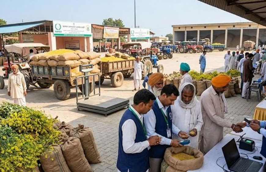 हरियाणा में आज से सरसों की सरकारी खरीद शुरू, ₹6200 MSP तय, मंडियों में बायोमेट्रिक्स और गेटपास की तैयारी