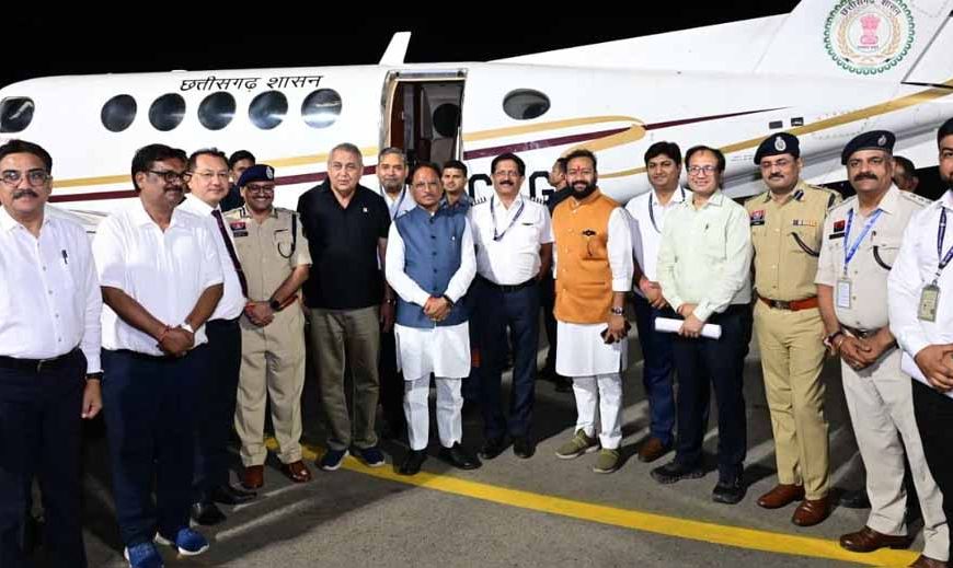 बिलासा देवी केवट एयरपोर्ट पर नाइट फ्लाइट्स की शुरुआत, मुख्यमंत्री विष्णुदेव साय ने किया शुभारंभ
