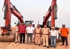 खनन माफिया पर सख्त एक्शन: सीमा लांघने पर 4 पोकलेन मशीनें जब्त