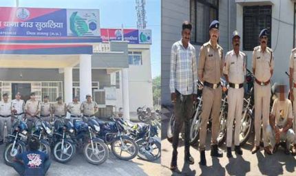 मध्यप्रदेश पुलिस की वाहन चोरों पर प्रभावी कार्यवाही विगत एक माह में 109 चोरी किए गए दोपहिया वाहन बरामद