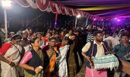 चाईबास,ढोल-नगाड़ों की थाप पर थिरके कदम, नुईया गांव में पारंपरिक हर्षोल्लास के साथ मनाया गया मागे पर्व