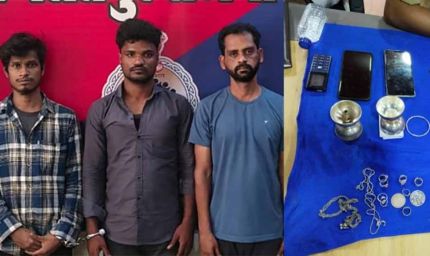 एक रात, तीन चोरी: शेट्टी गैंग के तीन शातिर आरोपी हैदराबाद से गिरफ्तार
