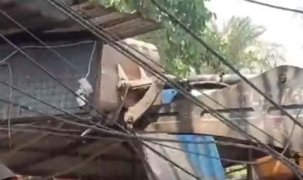 भोपाल में बड़ा तालाब के किनारे चला बुलडोजर, 9 दुकानों को किया जमींदोज, 347 पर होगी कार्रवाई