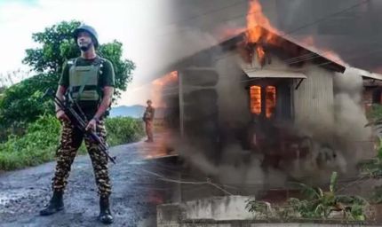 मणिपुर में कुकी उग्रवादियों का हमला: घर पर बम फेंकने से मां के साथ सो रहे दो बच्चों की मौत