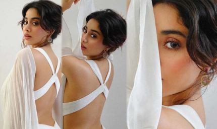 कपूर खानदान की बेटी जाह्नवी का बोल्ड लुक, बैकलेस ड्रेस में दिया किलर पोज