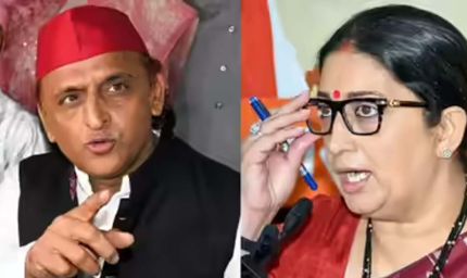 दम है तो गोरखपुर से चुनाव लड़कर दिखाएं', स्मृति ईरानी ने अखिलेश पर किया पलटवार