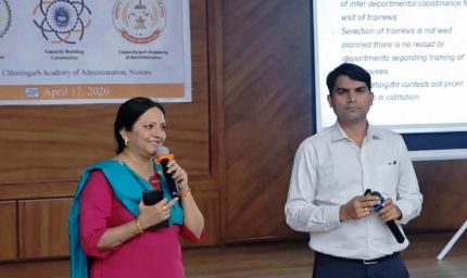 रायपुर : छत्तीसगढ़ प्रशासन अकादमी रायपुर में मिशन कर्मयोगी के तहत संस्थागत क्षमता निर्माण कार्यशाला आयोजित