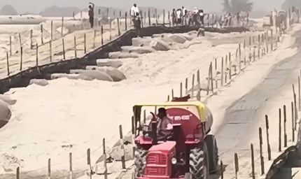 114 पीपों से तैयार हुआ ढेमवाघाट पुल, गोंडा से अयोध्या का सफर अब होगा आसान