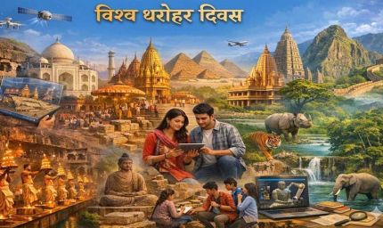 इंटैक ने धूमधाम से मनाया विश्व धरोहर दिवस, शहर में निकाली गई विरासत यात्रा