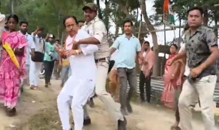 हुमायूं कबीर की कार पर हमला, सुवेंदु सरकार को दौड़ा-दौड़ाकर पीटा, बंगाल वोटिंग में हिंसा का तांडव