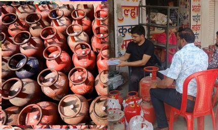 सीपत चौक में गैस सिलेंडरों का अवैध भंडारण उजागर, 54 सिलेंडर जब्त