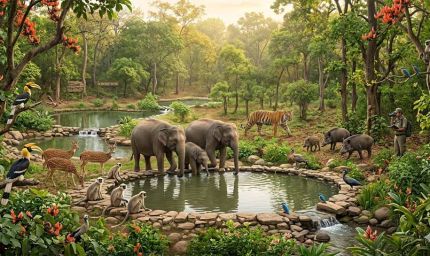 वन्य जीवों के लिए जीवनदायिनी पहल-जंगलों में जल स्त्रोतों का विस्तार