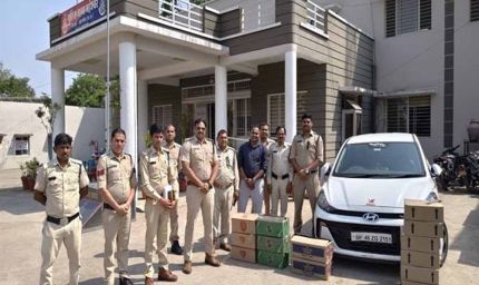 मध्यप्रदेश पुलिस की अवैध शराब तस्करों पर कार्यवाही