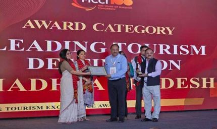 एमपी टूरिज्म को मिला लीडिंग टूरिज्म डेस्टीनेशन का प्रतिष्ठित सम्मान