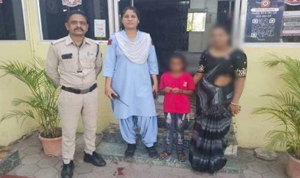 इंदौर के डायल 112 हीरोज सतर्कता और संवेदनशीलता से भटकी बालिका को सुरक्षित घर पहुँचाया