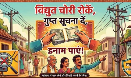 विद्युत चोरी रोकें, इनाम पाएं