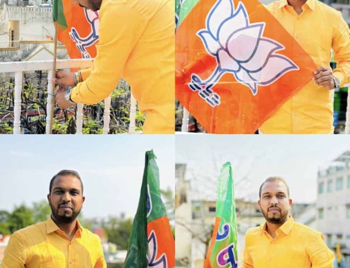 भाजपा का 47वां स्थापना दिवस उत्साह के साथ मनाया गया, जिला अध्यक्ष वैभव गुप्ता ने घर पर फहराया पार्टी का ध्वज