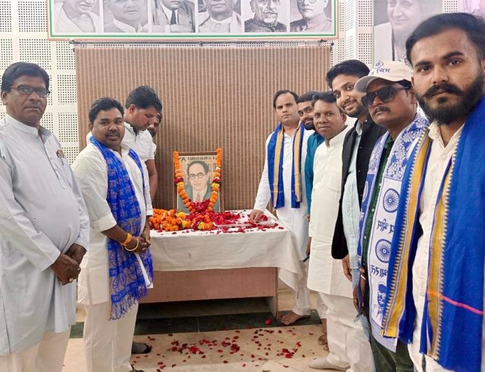 मप्र कांग्रेस कार्यालय में बाबासाहेब अंबेडकर की 135वीं जयंती संपन्न
