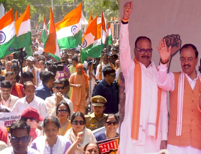 सड़क पर निकलकर सपा व कांग्रेस का बैंड बजा रही हैं उत्तर प्रदेश की आक्रोशित बहनें: बृजेश पाठक
