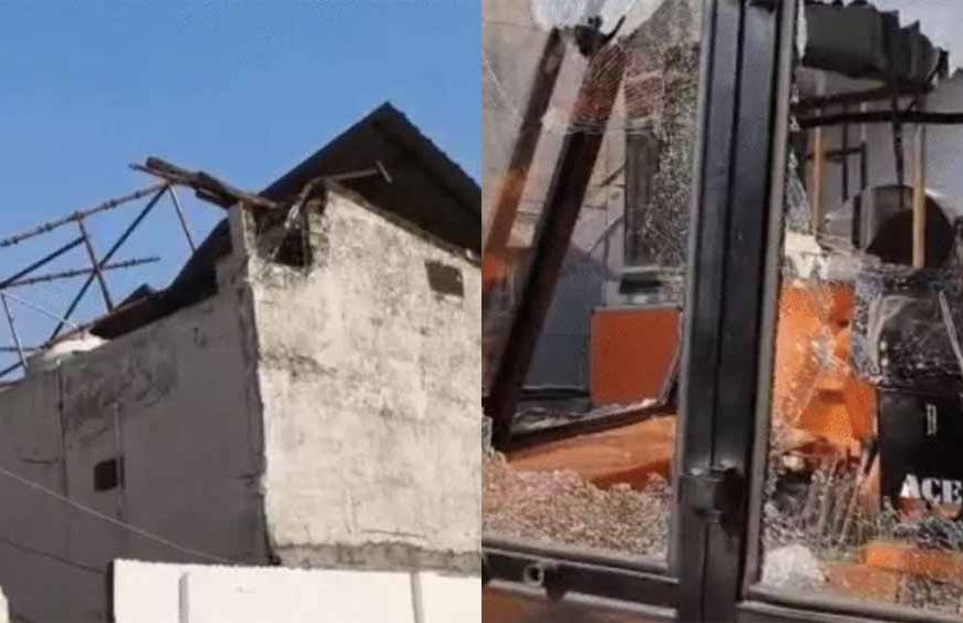 इंदौर में बड़ा हादसा: सुयश अस्पताल परिसर में 70 फीट ऊंचा छज्जा गिरा