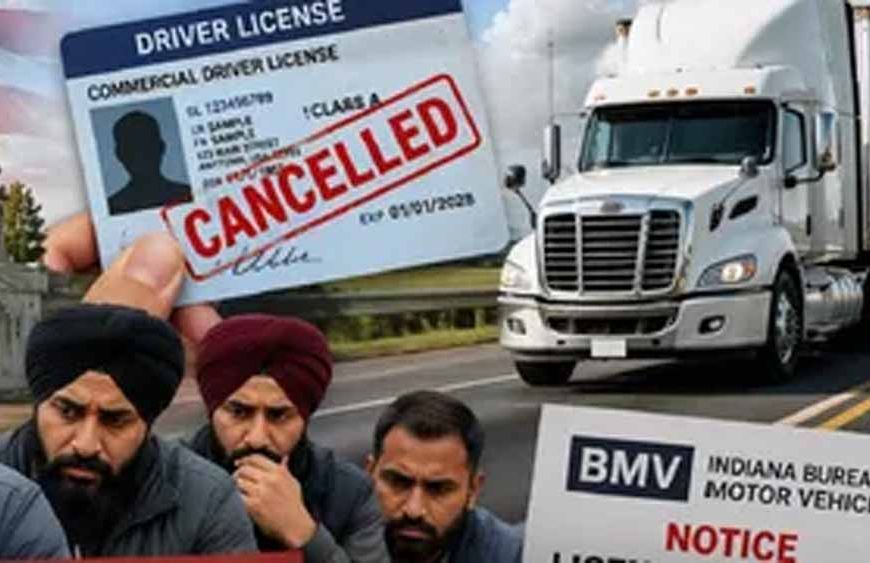 अमेरिका में बड़ा झटका: 1790 ड्राइविंग लाइसेंस रद्द, पंजाबी ड्राइवरों की रोज़ी-रोटी पर असर