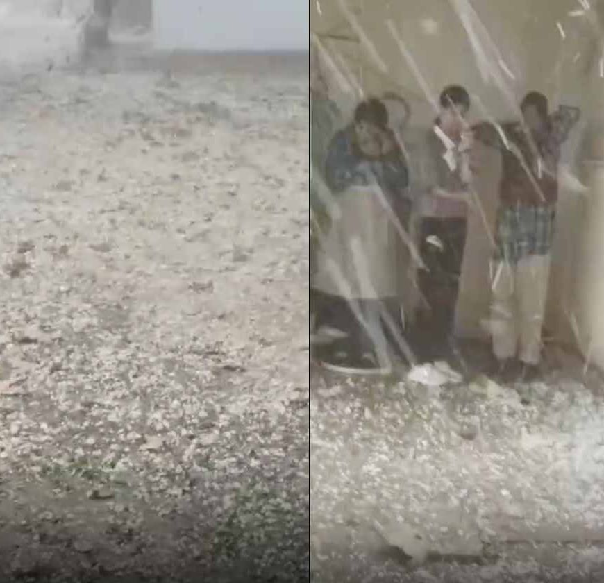 ग्वालियर में मौसम का यू-टर्न: धूप के बाद ओलों की मार, ‘बर्फबारी’ जैसे नजारे से सहमा शहर