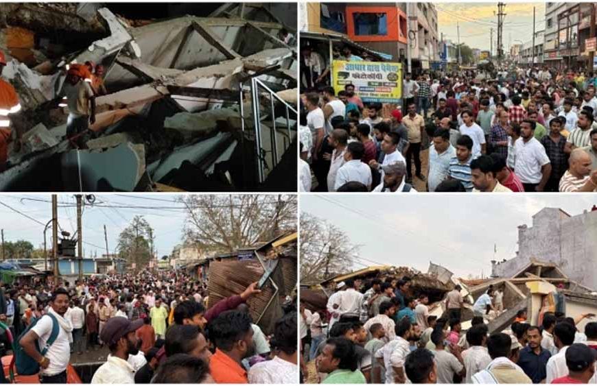 अनूपपुर में भवन गिरने से दो की मौत, कई मलबे में दबे; दो घायल अस्पताल में भर्ती
