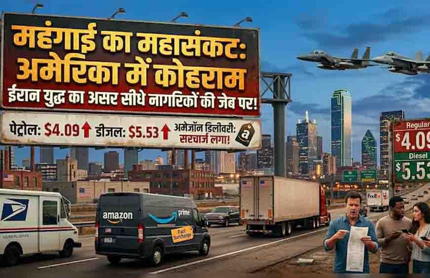 ईरान युद्ध की आग में झुलसा अमेरिका, रिकॉर्ड स्तर पर पहुँची ईंधन की कीमतें, अब जनता पर महंगाई की मार