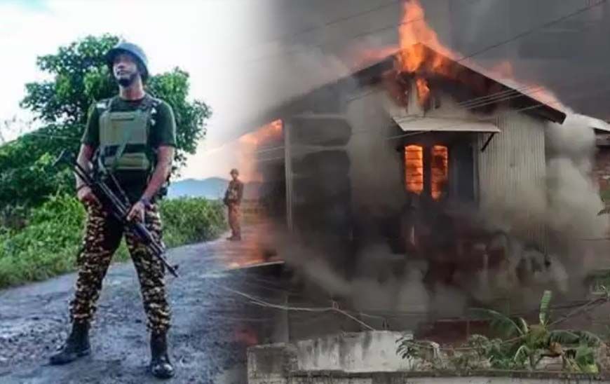 मणिपुर में कुकी उग्रवादियों का हमला: घर पर बम फेंकने से मां के साथ सो रहे दो बच्चों की मौत