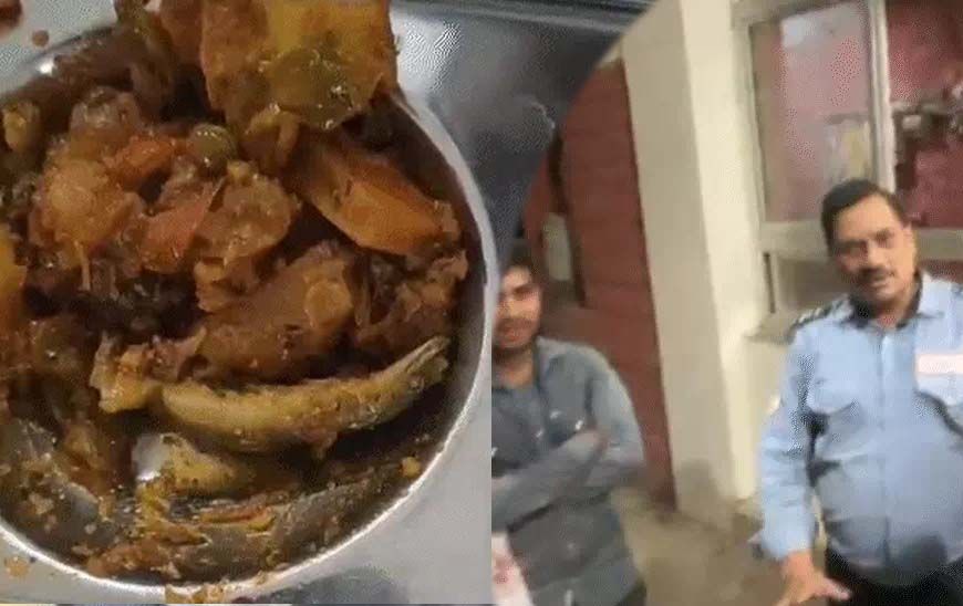 छिपकली कांड के बाद बंद कैंटीन, टिफिन पर भी लगी रोक: आरजीपीवी गेट पर छात्रों का विरोध प्रदर्शन