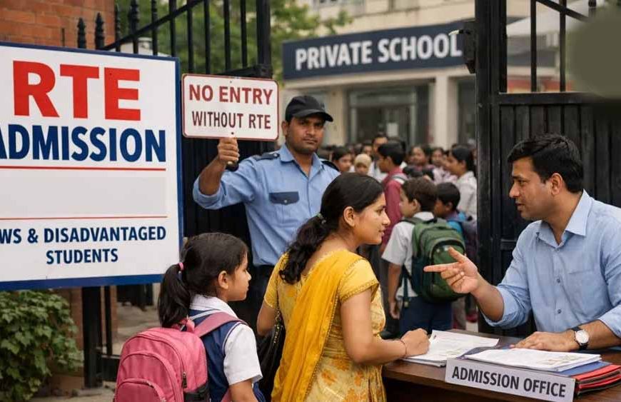 RTE नियमों पर सख्ती: एडमिशन से इनकार करने वाले स्कूलों की मान्यता होगी रद्द, सरकार का अल्टीमेटम