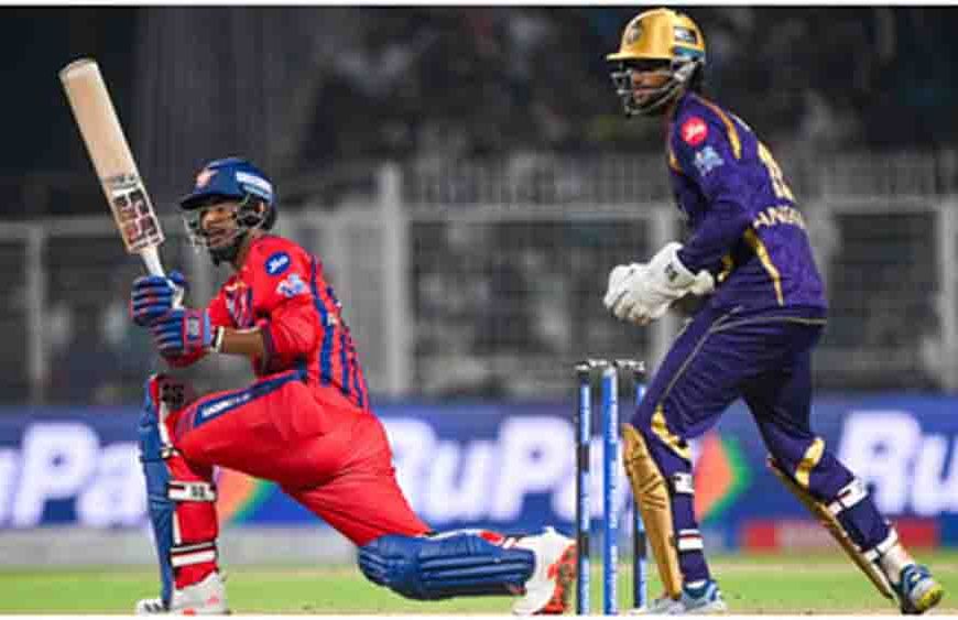 ईडेन गार्डेन्स में मुकुल चौधरी का कोहराम,7 छक्के जड़कर केकेआर के जबड़े से छीनी जीत, लखनऊ 3 विकेट से जीता