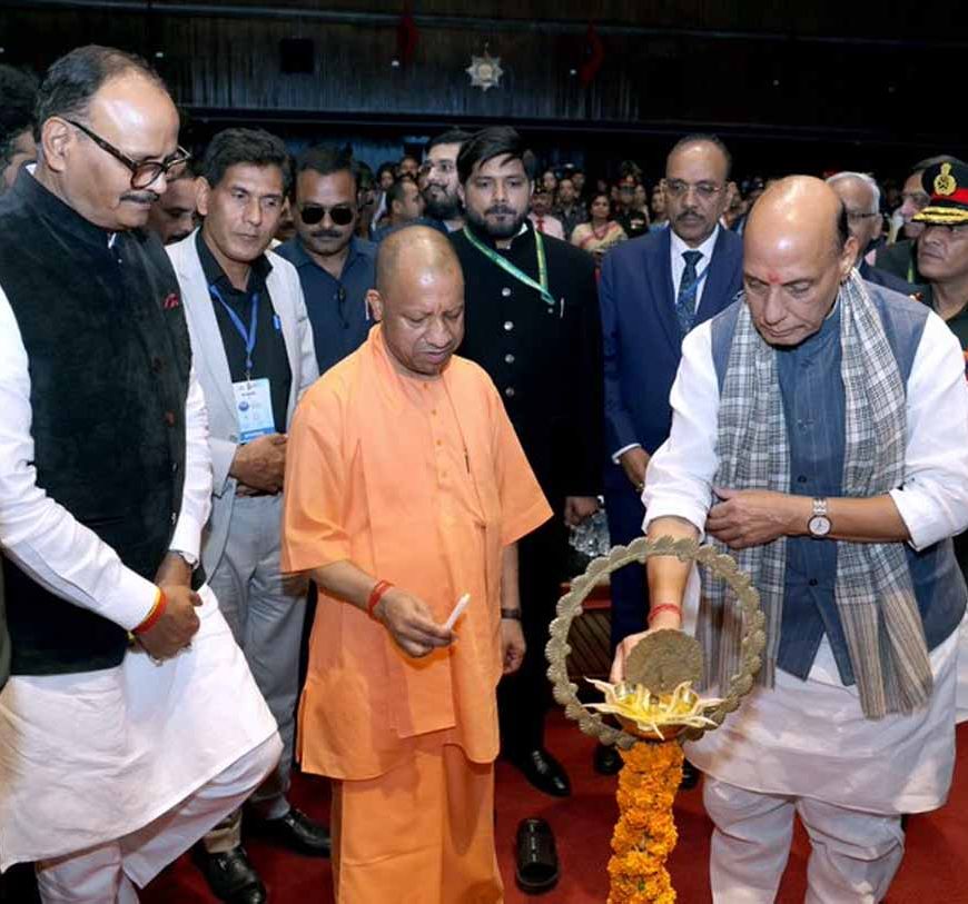 टाइम्स सम्मान-2026 में रक्षा मंत्री राजनाथ सिंह के साथ सम्मिलित हुए मुख्यमंत्री योगी आदित्यनाथ