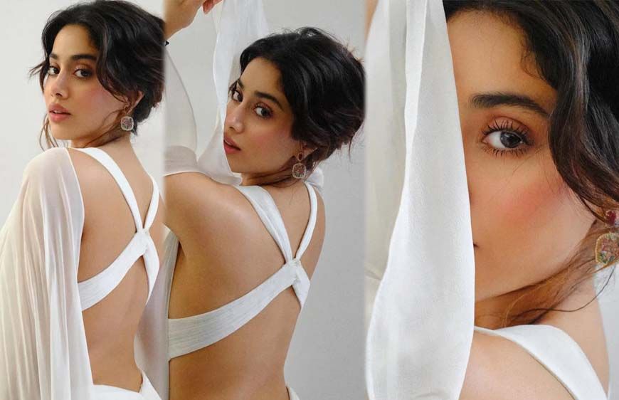 कपूर खानदान की बेटी जाह्नवी का बोल्ड लुक, बैकलेस ड्रेस में दिया किलर पोज