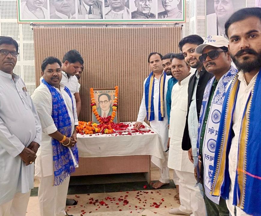 मप्र कांग्रेस कार्यालय में बाबासाहेब अंबेडकर की 135वीं जयंती संपन्न