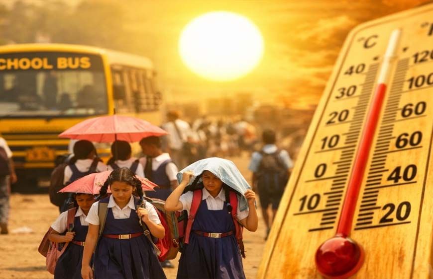 मध्य प्रदेश में धूप और गर्मी का कहर, नर्मदापुरम में 43 डिग्री तक तापमान, लू के चलते बदला स्कूलों का समय