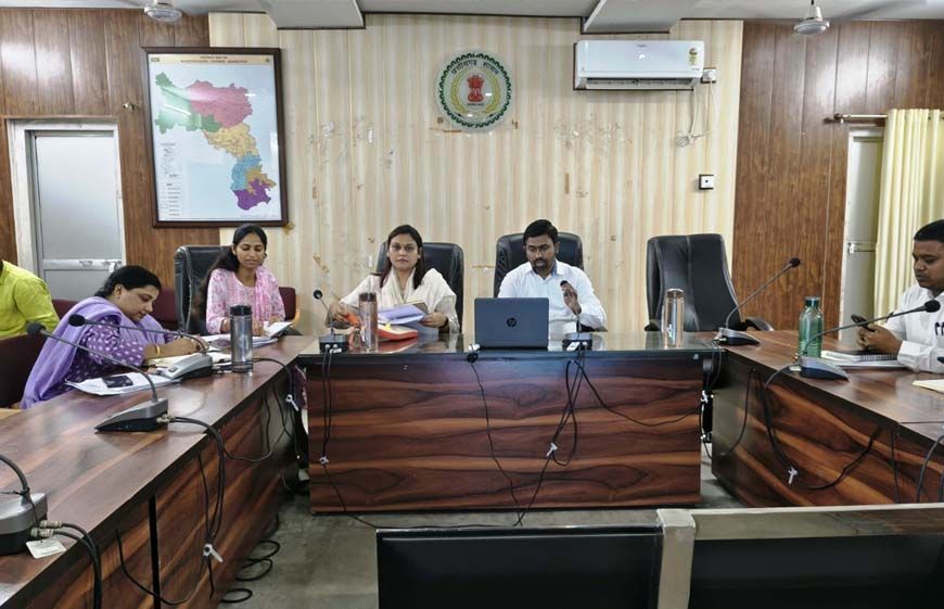 समय-सीमा बैठक में कलेक्टर सख्त, डीएमएफ कार्यों पर कड़ी निगरानी