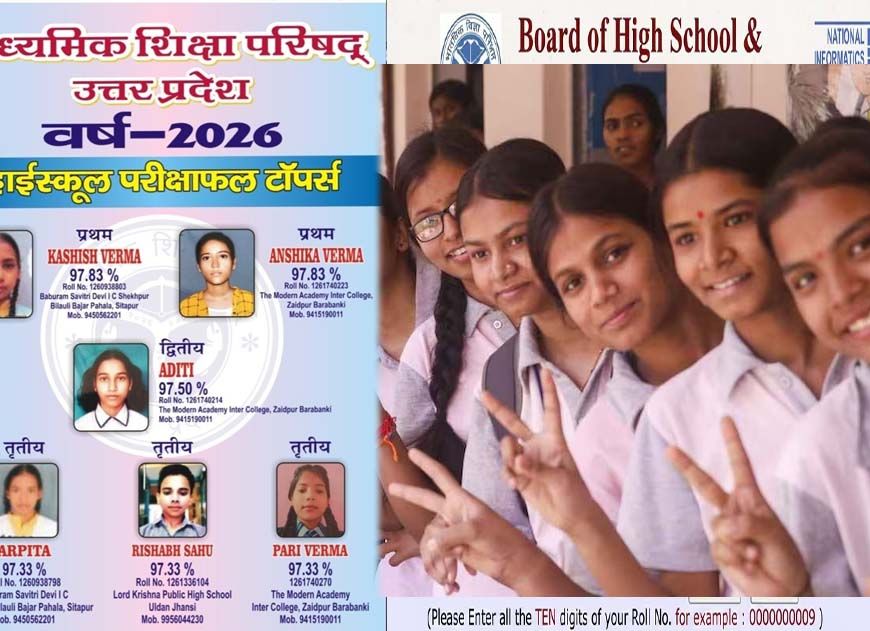 यूपी बोर्ड रिजल्ट जारी, 97.60% के साथ शिखा वर्मा बनीं 12वीं की टॉपर