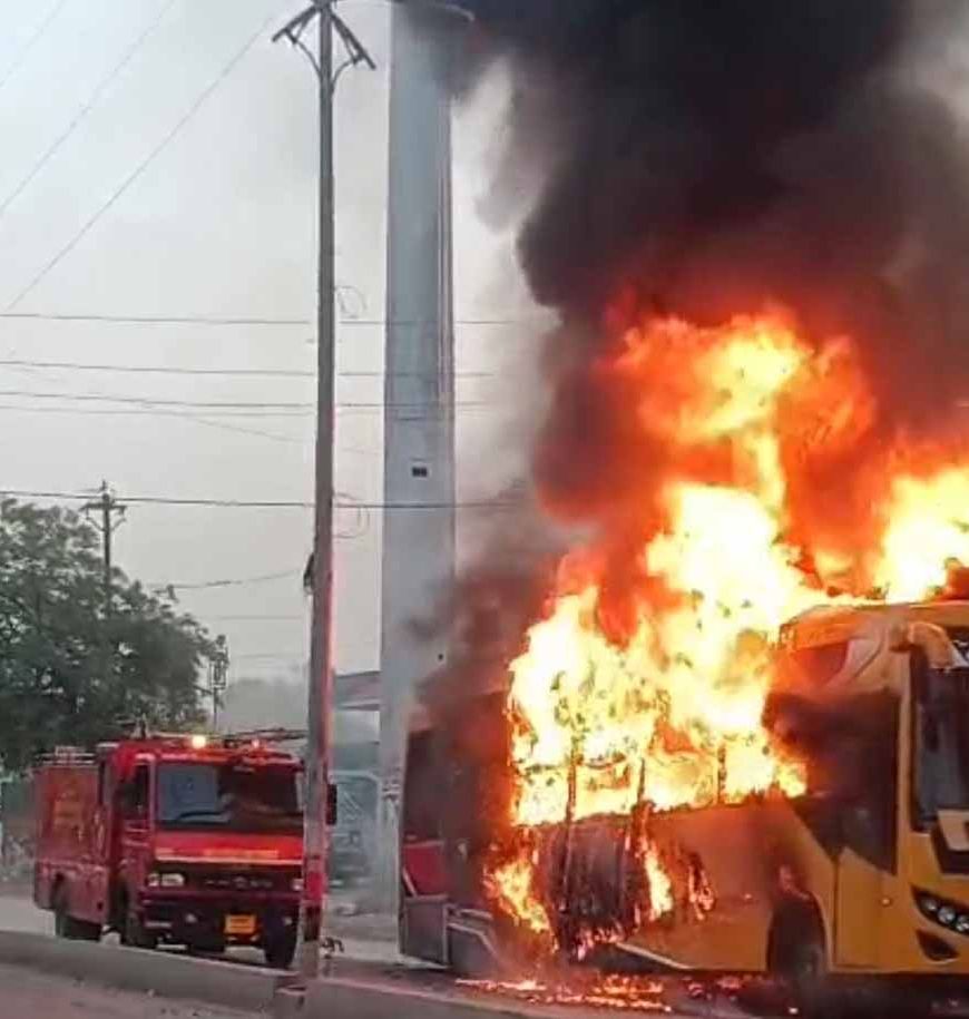 ग्‍वालियर में झांसी रोड थाना पुलिस की त्वरित कार्रवाई से टला बड़ा हादसा