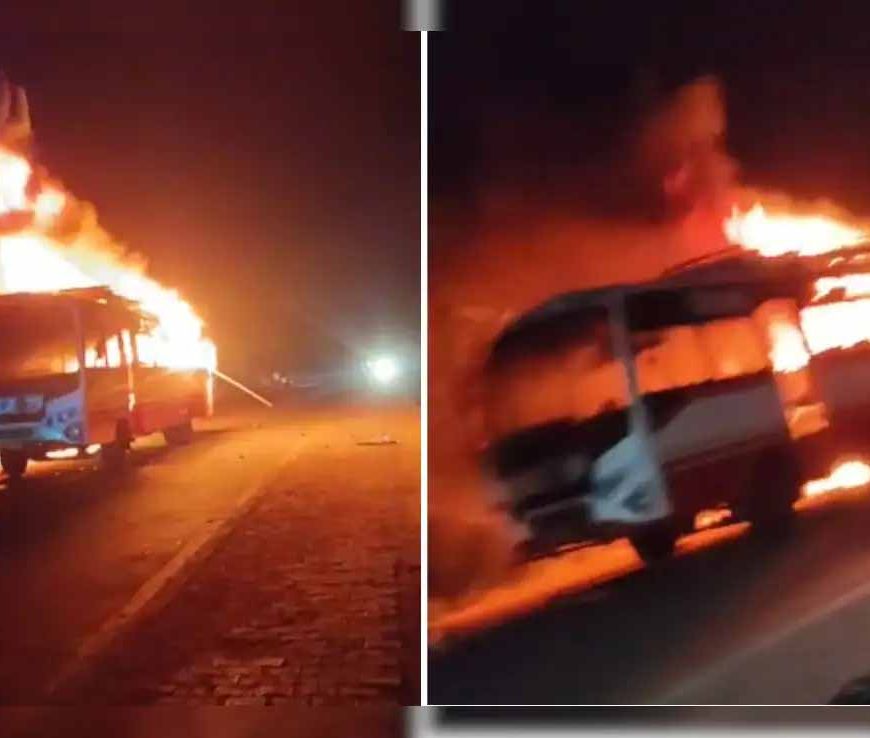 भिवानी बस हादसा: भिवानी में आग लगने से 2 की मौत