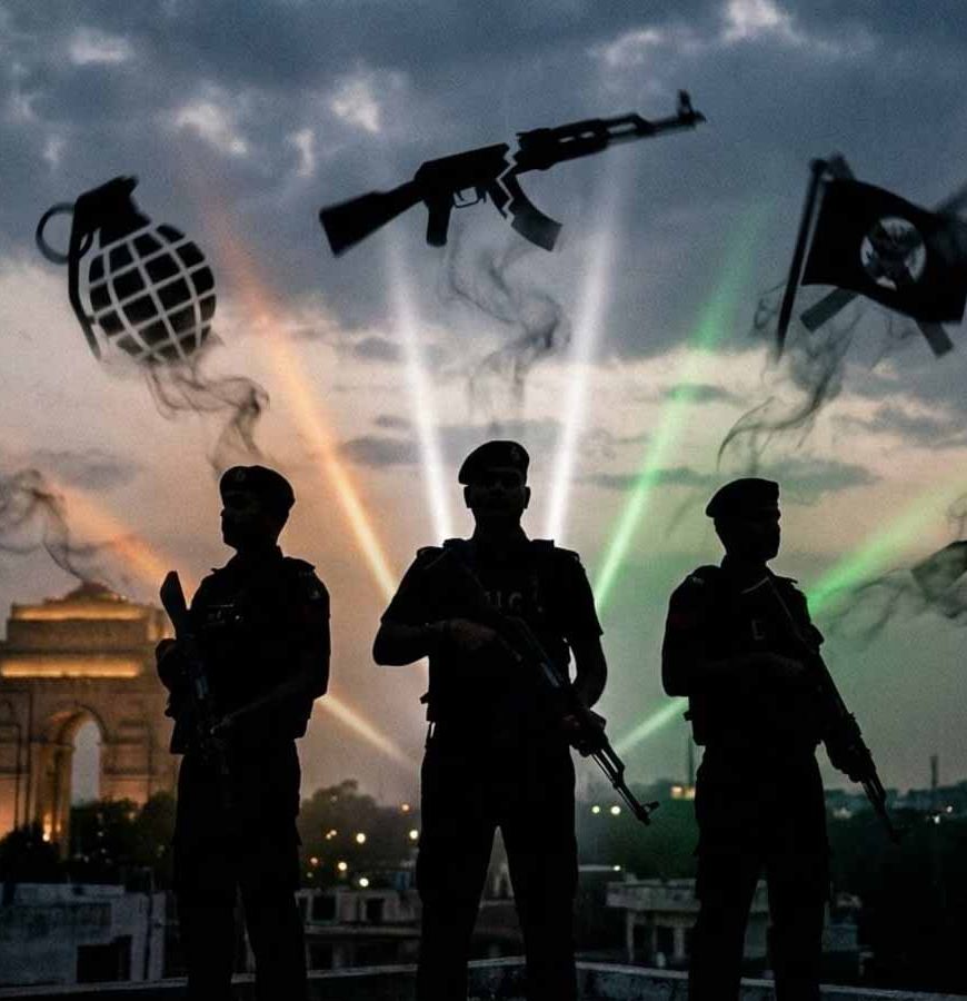 दिल्ली में बड़ी आतंकी साजिश नाकाम, 9 गिरफ्तार, 18 हथियार बरामद