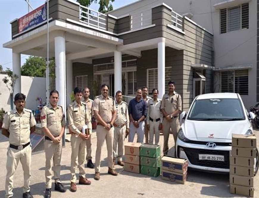 मध्यप्रदेश पुलिस की अवैध शराब तस्करों पर कार्यवाही