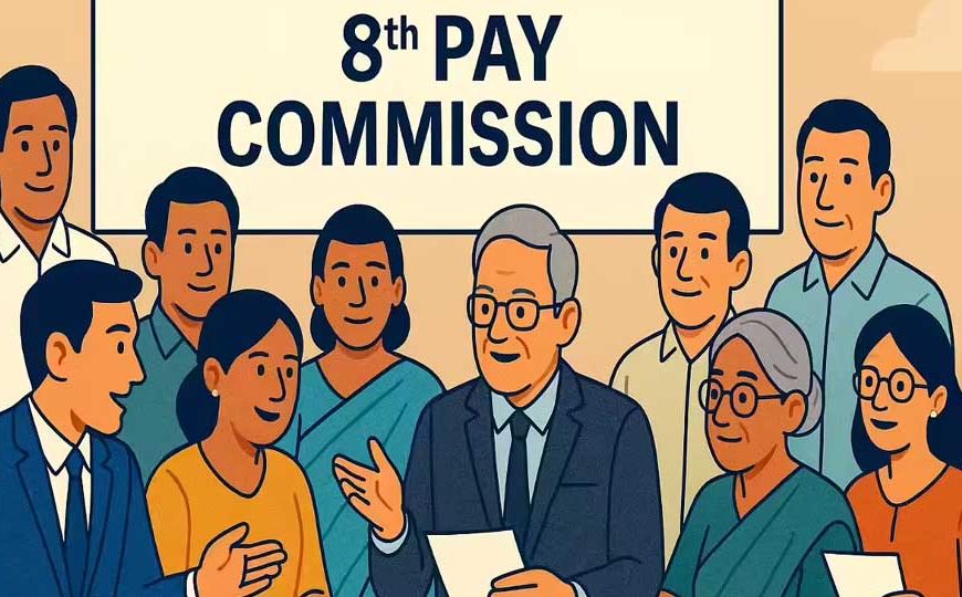 8वें वेतन आयोग पर बड़ा अपडेट, सैलरी और फिटमेंट फैक्टर पर होगा अहम फैसला