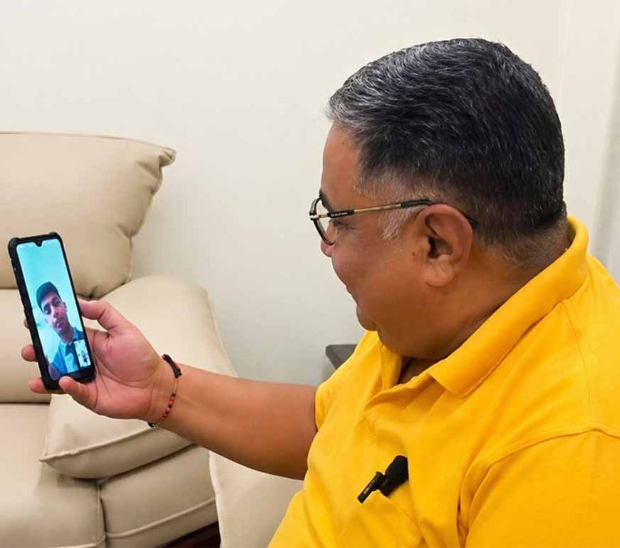 पेंड्रा के मेधावी विद्यार्थियों से वीडियो कॉल पर जुड़े मंत्री  राजेश अग्रवाल