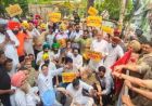 ED कार्रवाई के विरोध में AAP का बड़ा प्रदर्शन, भाजपा महासचिव के घर पहुंचे मंत्री और विधायक