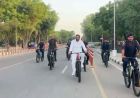 चंडीगढ़ की सुखना लेक पर हरियाणा CM का साइकिल सफर, फिटनेस और पर्यावरण का दिया संदेश