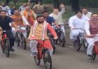 सुखना लेक पर CM सैनी की मॉर्निंग वॉक, साइकिलिंग कर दिया फिटनेस और स्वास्थ्य का संदेश